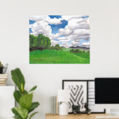 Sommerfrische in den Hügeln Print Poster (Heimbüro)