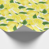 Sommerfrische Zitrusfrüchte Geschenkpapier (Ecke)