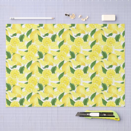 Sommerfrische Zitrusfrüchte Seidenpapier (Handwerk)