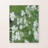 Sommerfrischer weißer Garten Blume Puzzle (Vertikal)