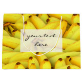 Sommerfrisches Bananenobst Foto Große Geschenktüte (Vorderseite)
