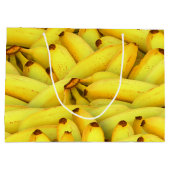 Sommerfrisches Bananenobst Foto Große Geschenktüte (Rückseite)
