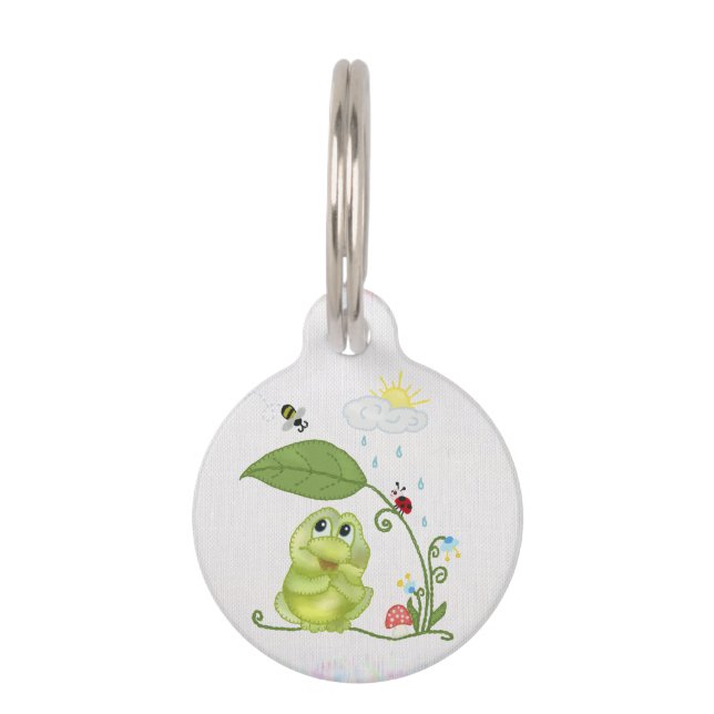 Sommerfrosch Haustiermarke (Vorderseite)