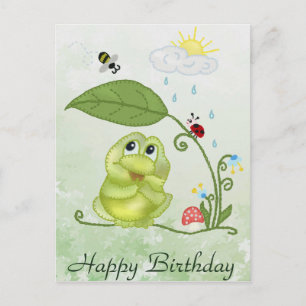 Sommerfrosch Postkarte