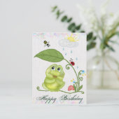 Sommerfrosch Postkarte (Stehend Vorderseite)