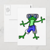 Sommerfrosch Postkarte (Vorne/Hinten)