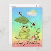 Sommerfrosch Postkarte (Vorne/Hinten)