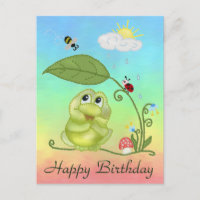 Sommerfrosch Postkarte