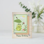 Sommerfrosch Postkarte (Stehend Vorderseite)