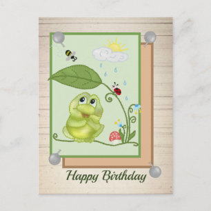 Sommerfrosch Postkarte