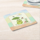 Sommerfrosch Rechteckiger Pappuntersetzer (angewinkelt)