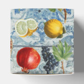 Sommerfrucht Blaue Mosaikhochzeit Geschenkschachtel (Oben)