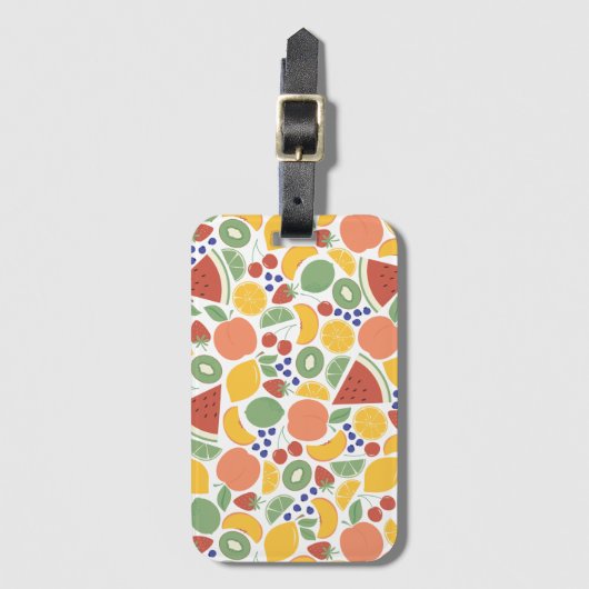 Sommerfrucht Gepäckanhänger (Vorderseite Vertikal)