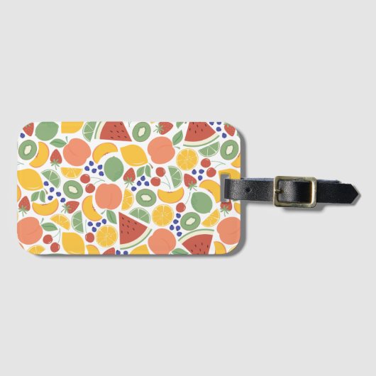Sommerfrucht Gepäckanhänger (Vorderseite (Horizontal))