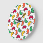 Sommerfrucht Große Wanduhr (Winkel)