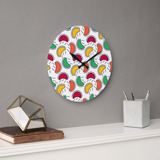 Sommerfrucht Große Wanduhr (Büro)