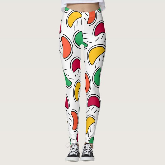 Sommerfrucht Leggings (Vorderseite)