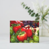 Sommerfrucht Postkarte (Stehend Vorderseite)