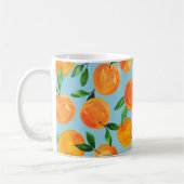 Sommerfrucht-Zitrus-Orangen-Muster Kaffeetasse (Links)