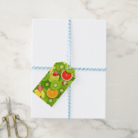 Sommerfrüchte 2 geschenkanhänger (Mit Garn)