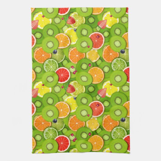 Sommerfrüchte 2 geschirrtuch (Vertikal)