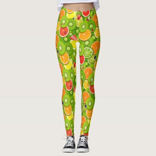 Sommerfrüchte 2 leggings (Vorderseite)