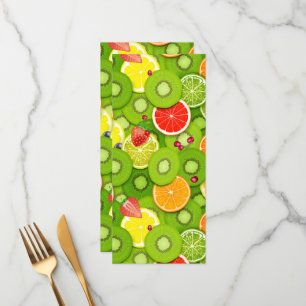 Sommerfrüchte 2 menükarte