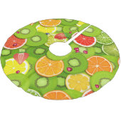 Sommerfrüchte 2 polyester weihnachtsbaumdecke (Schrägansicht)