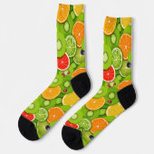 Sommerfrüchte 2 socken (Linkes Detail)