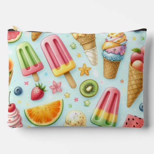 SOMMERFRÜCHTE EISCREME UND EISSTÄBCHEN ZUBEHÖRTASCHE (Vorderseite)