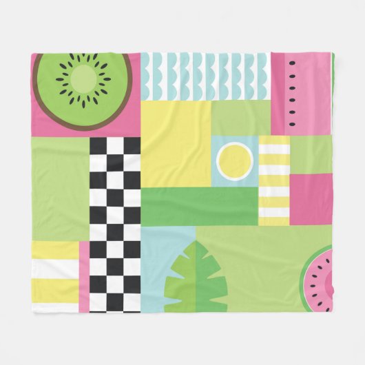 Sommerfrüchte Fleecedecke (Vorderseite (Horizontal))