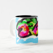 Sommerfrüchte Freude Zweifarbige Tasse (Vorderseite Links)