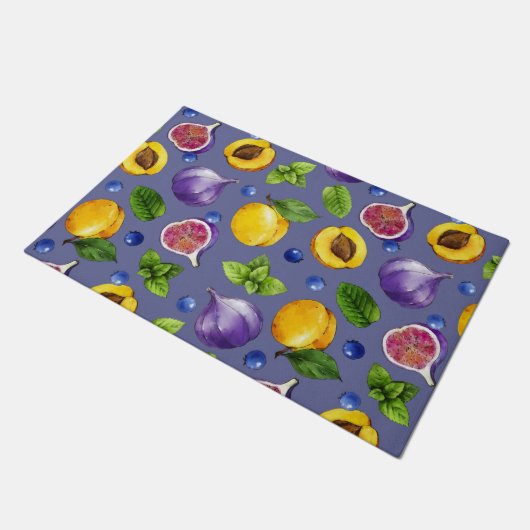 Sommerfrüchte Fußmatte (Schrägansicht)