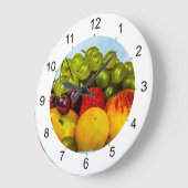 Sommerfrüchte Große Wanduhr (Winkel)