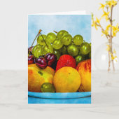 Sommerfrüchte Karte (Gelbe Blume)