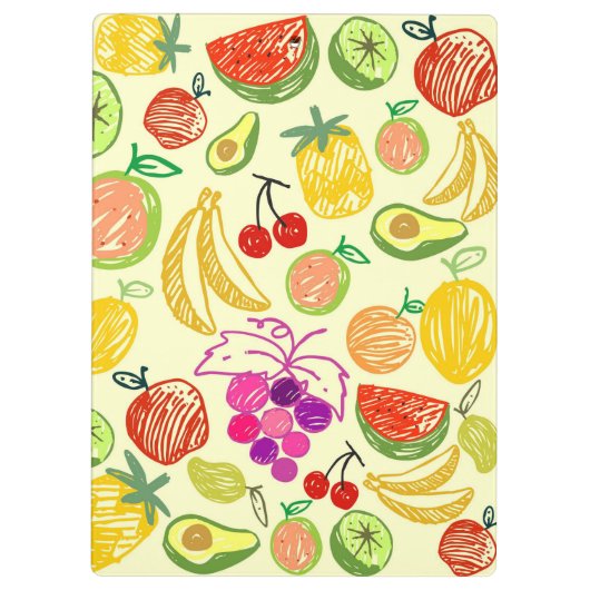 Sommerfrüchte Klemmbrett (Rückseite)