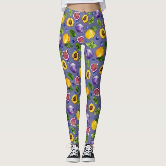 Sommerfrüchte Leggings (Vorderseite)