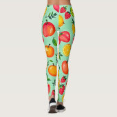 Sommerfrüchte Nahtloses Design Leggings (Rückseite)