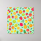Sommerfrüchte Nahtloses Design Leinwanddruck (Vorderseite)
