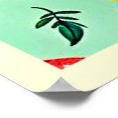 Sommerfrüchte Nahtloses Design Poster (Ecke)