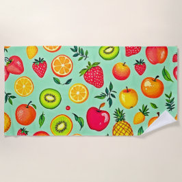 Sommerfrüchte Nahtloses Design Strandtuch