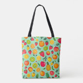 Sommerfrüchte Nahtloses Design Tasche (Rückseite)