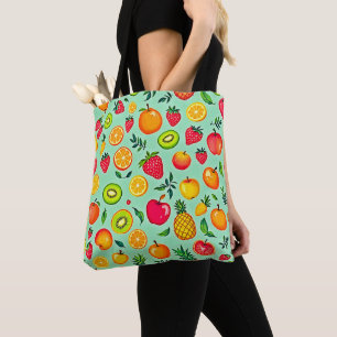 Sommerfrüchte Nahtloses Design Tasche