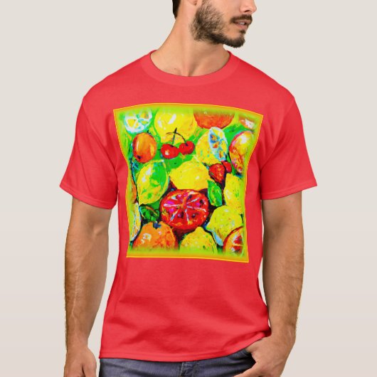"Sommerfrüchte" Niedliche Kunst. Jetzt kaufen T-Shirt (Vorderseite)