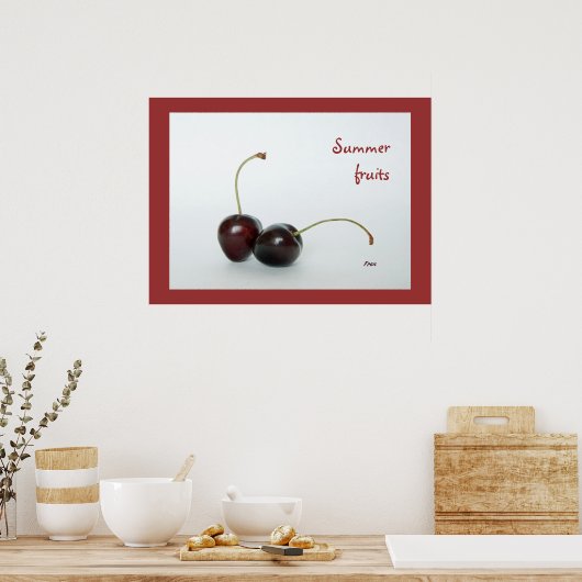 Sommerfrüchte Poster (Küche)