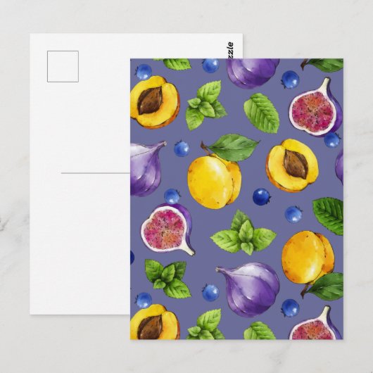 Sommerfrüchte Postkarte (Vorne/Hinten)