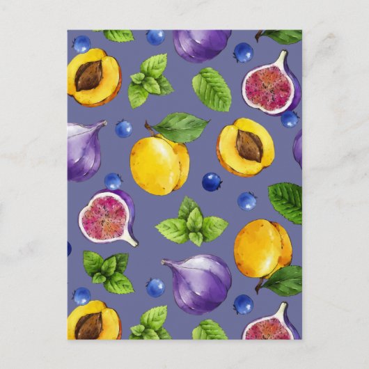 Sommerfrüchte Postkarte (Vorderseite)