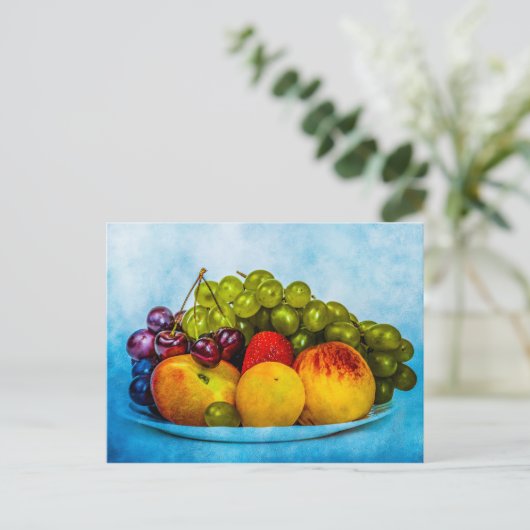 Sommerfrüchte Postkarte (Stehend Vorderseite)