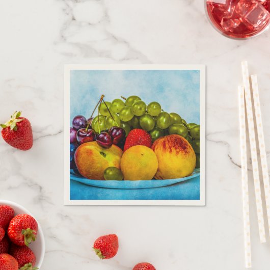 Sommerfrüchte Serviette (Beispiel)