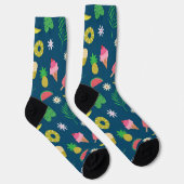 Sommerfrüchte und Eis Muster Socken (Rechts)